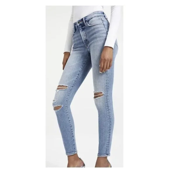 Good American Good Legs Indigo 094 Jeans Size 4/27 $149 NWTS NEW Inseam29” (Y1) - Picture 2 of 12